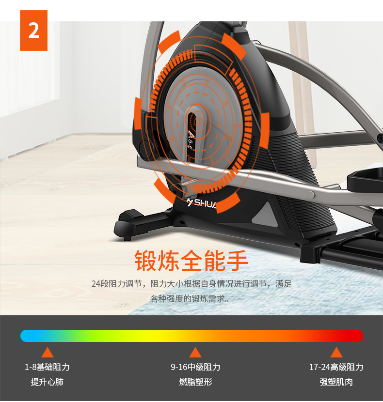舒华家用椭圆机A5-E