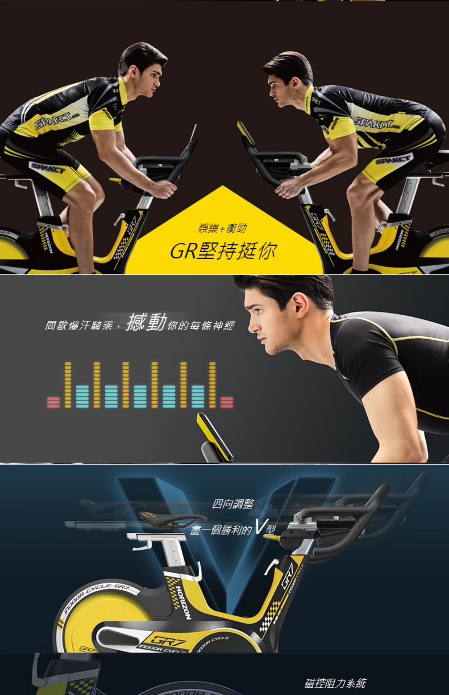 乔山GR7动感单车室内健身车